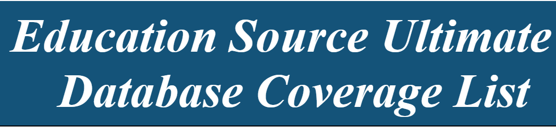EBSCO: Education Source Ultimate